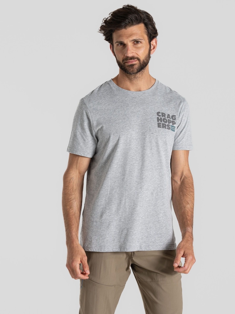 Craghoppers Grey Lucent Short Sleeve T-Shirt - Obraz 1 z 5 Craghoppers Grey Lucent Short Sleeve T-Shirt - Obraz 1 z 5
