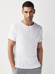 White Rib Slim Fit 100% Cotton Underwear T-Shirts 5 Pack - Image 5 of 8