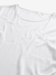 White Rib Slim Fit 100% Cotton Underwear T-Shirts 5 Pack - Image 7 of 8