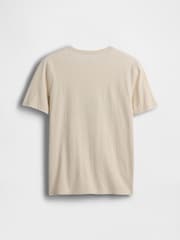 Gap Beige Car Logo T-Shirt (4-13yrs) - Image 2 of 3