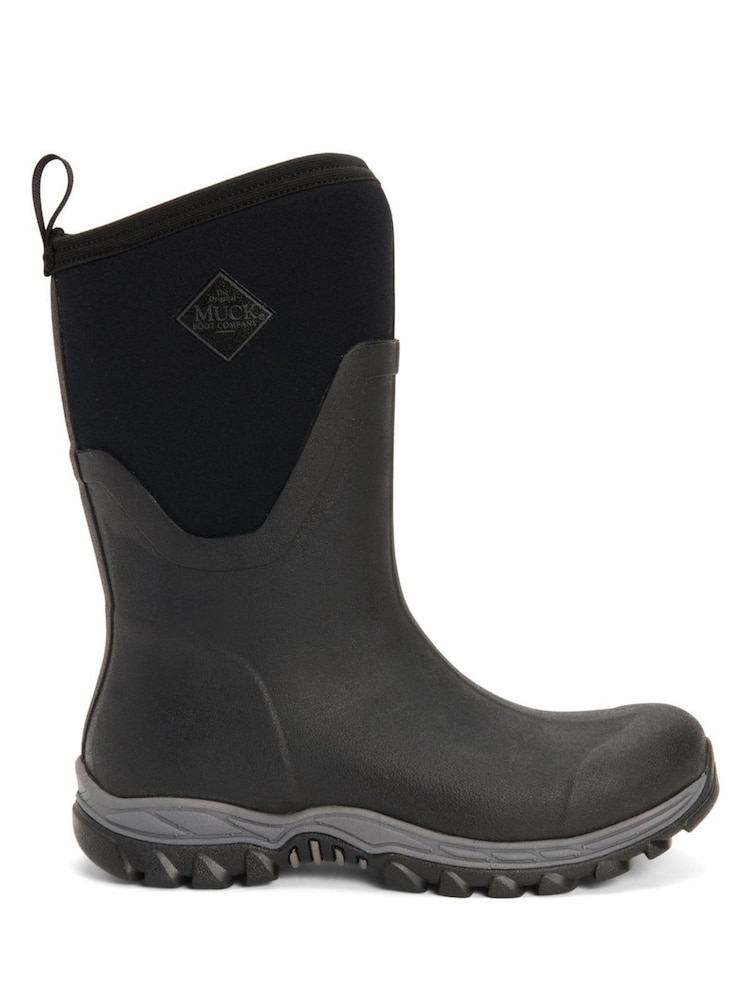 Muck Boots Black Arctic Sport Mid Pull-On Wellington Boots - Image 1 of 6