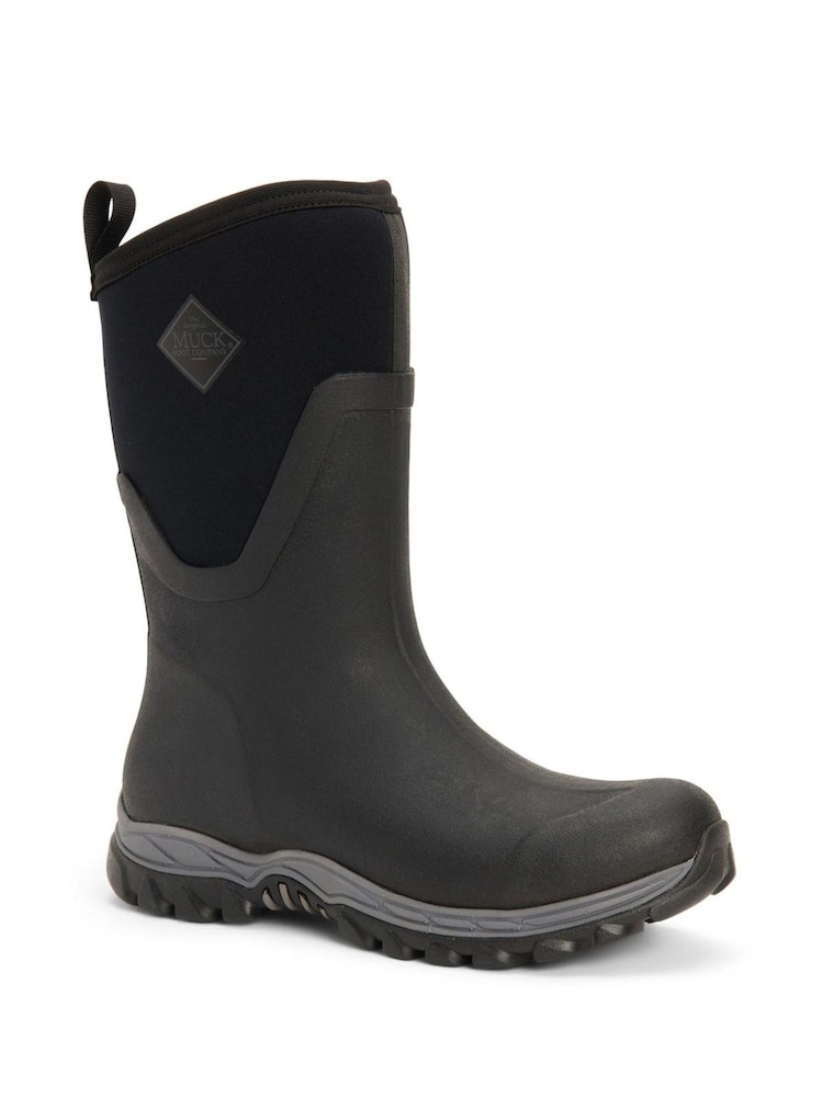Muck Boots Black Arctic Sport Mid Pull-On Wellington Boots - Image 2 of 6