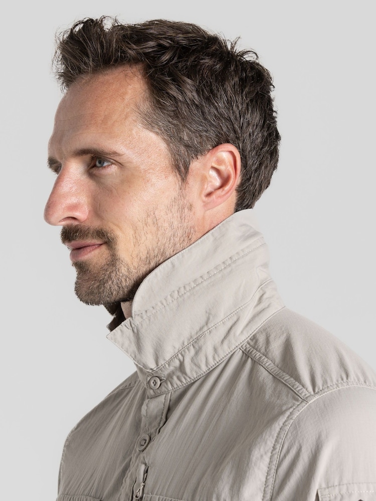 Craghoppers Grey Nosilife Adventure Long Sleeve Shirt - Image 5 of 6