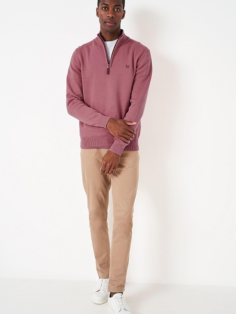 Crew Clothing Company White Cotton Classic Jumper - Image 1 of 1