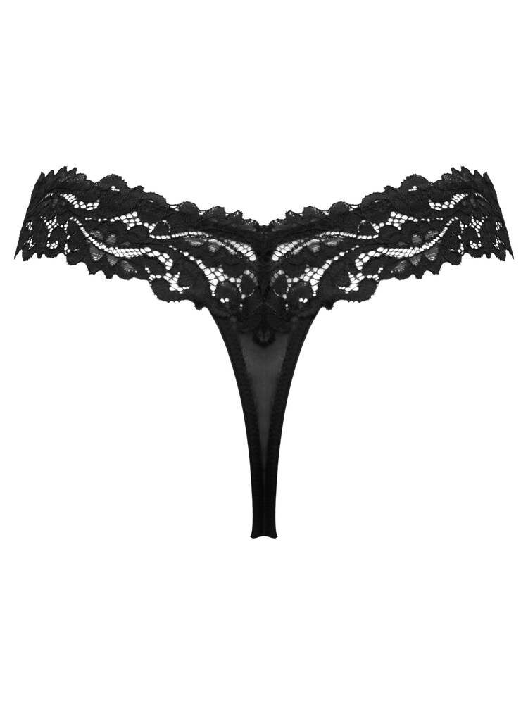 Schwarz - Pour Moi Lavish Tanga - Bild 4 von 4