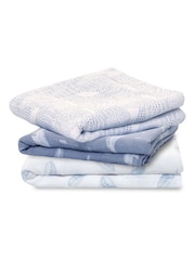 aden + anais Blue Cotton Muslin Squares 3 Pack - Image 1 of 2