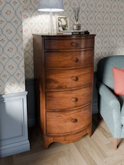 Laura Ashley Dark Broughton 5 Drawer Tall Chest - Image 1 of 4