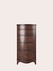Laura Ashley Dark Broughton 5 Drawer Tall Chest - Image 3 of 4