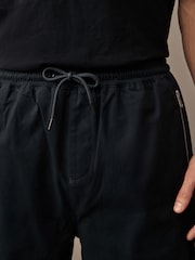Black Smart Zip Pocket Cargo Shorts - Image 5 of 11