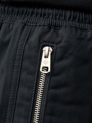 Black Smart Zip Pocket Cargo Shorts - Image 6 of 11