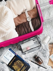 Set Of 2 Large Check-In & Small Carry-On Hardcase Travel Suitcase - Image 4 of 7