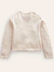 Natural - Cardigan Boden Pointelle 100% bumbac - Imaginea 2 din 3