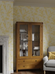 Laura Ashley Honey Gold Balmoral 2 Door 2 Drawer Display Unit - Image 1 of 3