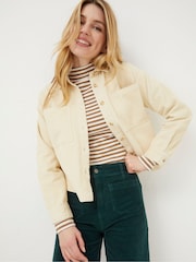 FatFace Cream Combe Relaxed Cord Shirt - Image 3 of 4