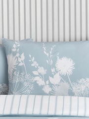 Catherine Lansfield Blue Meadowsweet Floral Reversible Duvet Cover Set - Image 3 of 4
