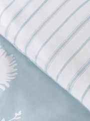 Catherine Lansfield Blue Meadowsweet Floral Reversible Duvet Cover Set - Image 4 of 4