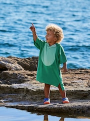 JoJo Maman Bébé Dinosaur Towelling Hooded Poncho - Image 1 of 6