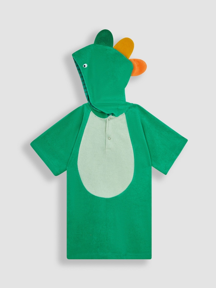 Dinosaure - Poncho JoJo Maman bébé en tissu éponge À capuche - Image 3 of 6