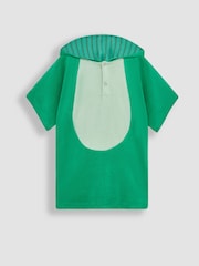 JoJo Maman Bébé Dinosaur Towelling Hooded Poncho - Image 5 of 6