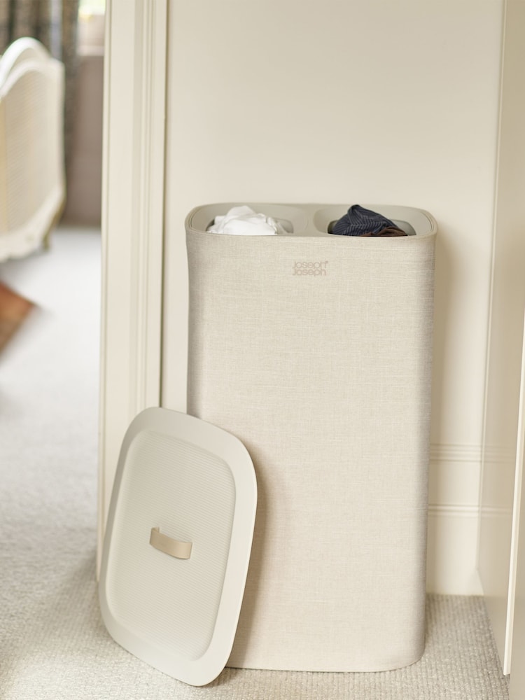 Joseph Joseph Ecru Tota 60 Litre Laundry Separation Basket - Image 1 of 6 Joseph Joseph Ecru Tota 60 Litre Laundry Separation Basket - Image 1 of 6