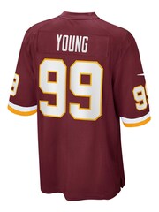 Nike Red Washington Football Team Home Game Jersey - Chase Young Youth - Image 3 of 3