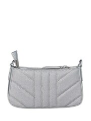 Valentino Bags Grey Portobello Glitter Mini Shoulder Bag - Image 5 of 6