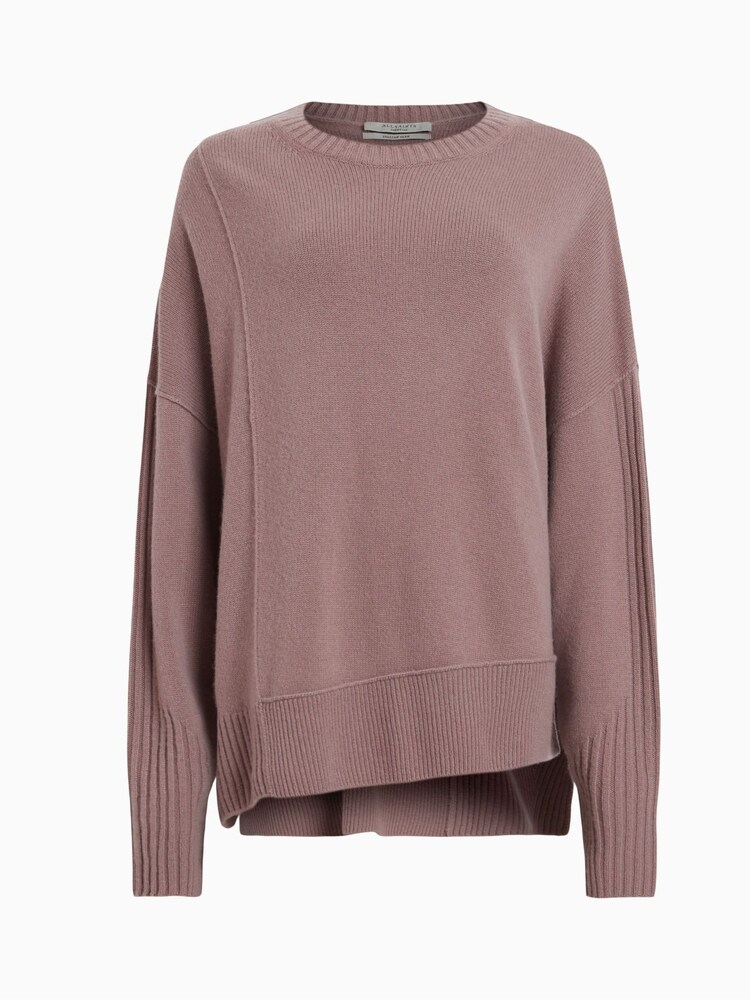 AllSaints Peach Pink Kiki Cashmere Blend Jumper - Image 8 of 8 AllSaints Peach Pink Kiki Cashmere Blend Jumper - Image 8 of 8