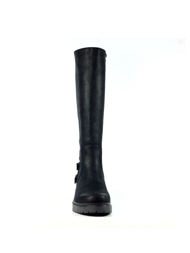 Lunar Warwick Faux Leather Long Boots - Image 4 of 7