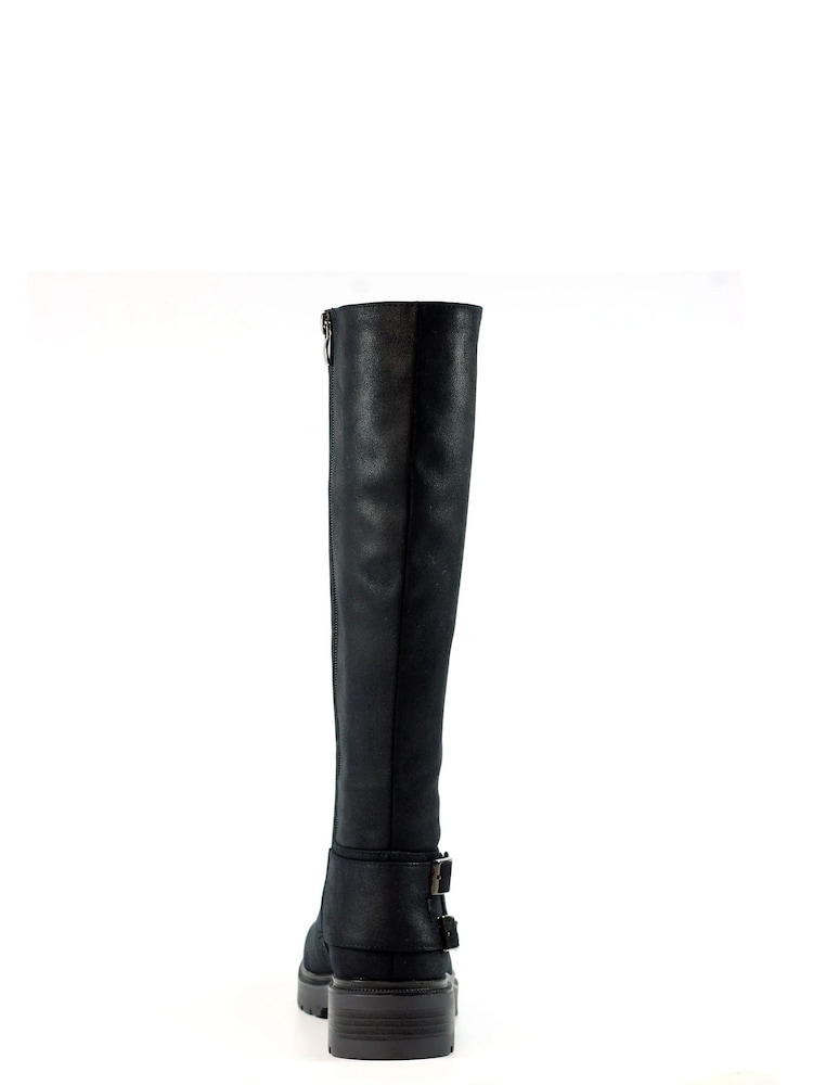 Lunar Warwick Faux Leather Long Boots - Image 5 of 7