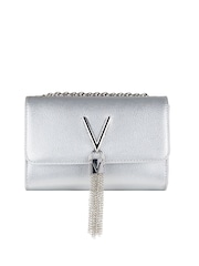 Серебряный - Valentino Bags сумка с длинным ремешком и кисточками Divina - Изображение 1 из 2