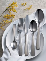Silver Nova Studio Stainless Steel Cutlery 32pc Cutlery Set - Image 1 of 3