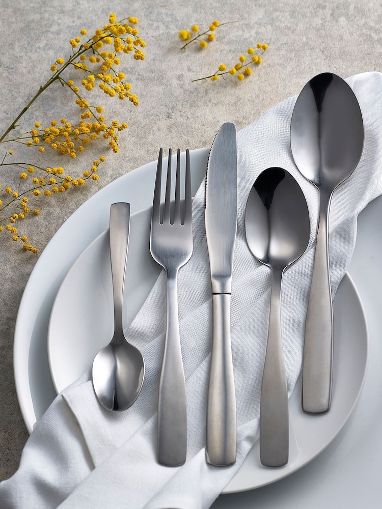 Silver Nova Studio Stainless Steel Cutlery 32pc Cutlery Set - Image 1 of 3