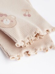 Beige Bear Baby Top And Leggings Set - Image 10 of 10