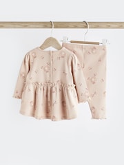 Beige Bear Baby Top And Leggings Set - Image 5 of 10
