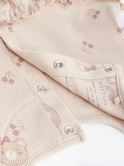 Beige Bear Baby Top And Leggings Set - Image 9 of 10