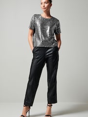 Silver Sequin T-Shirt - Image 2 of 6