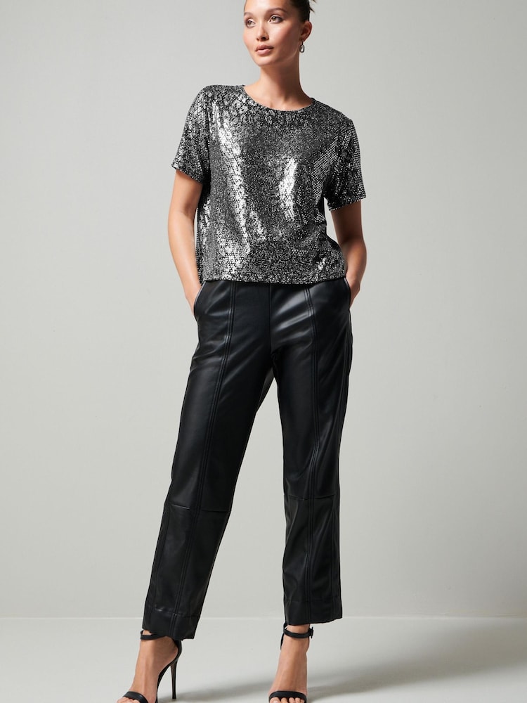 Silver Sequin T-Shirt - Image 2 of 6