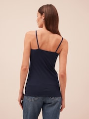 Navy Blue Thin Strap Vest - Image 2 of 6