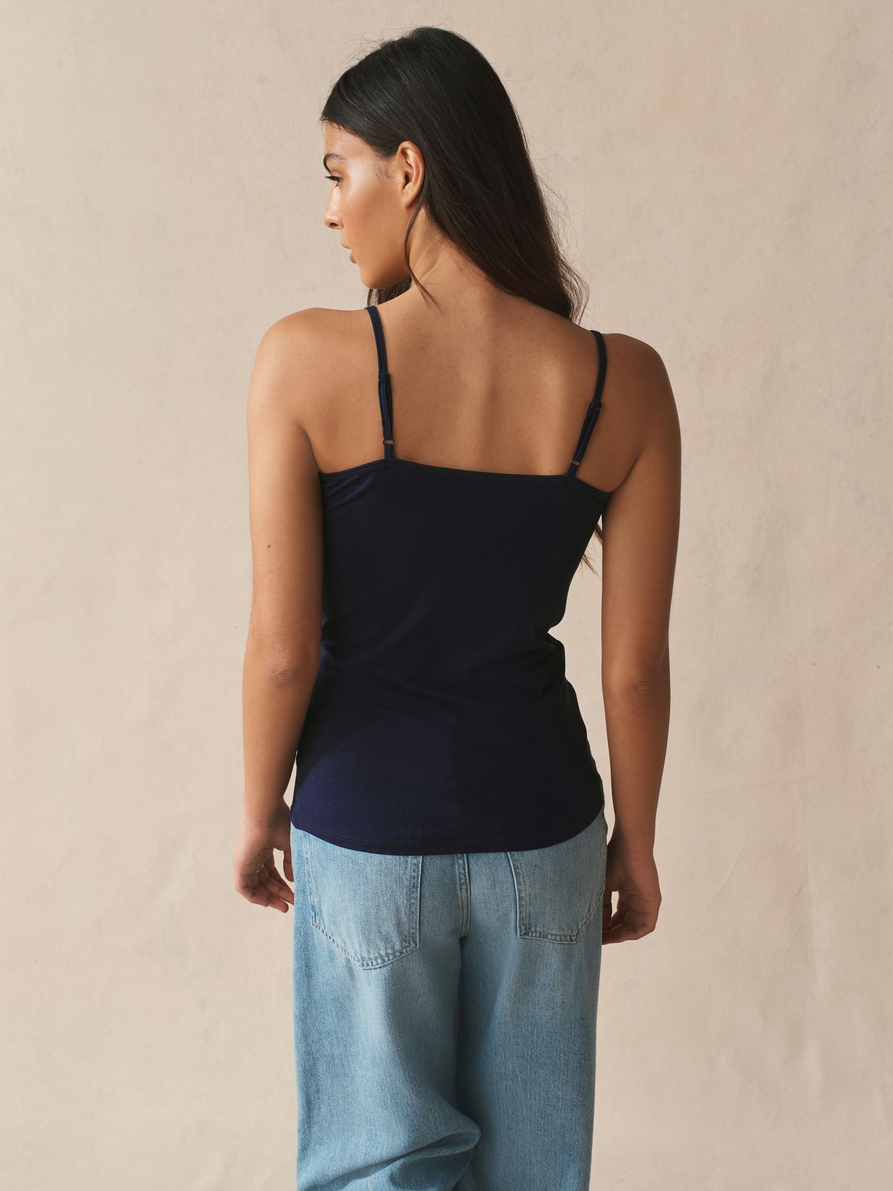 Wide Strap Vest Navy