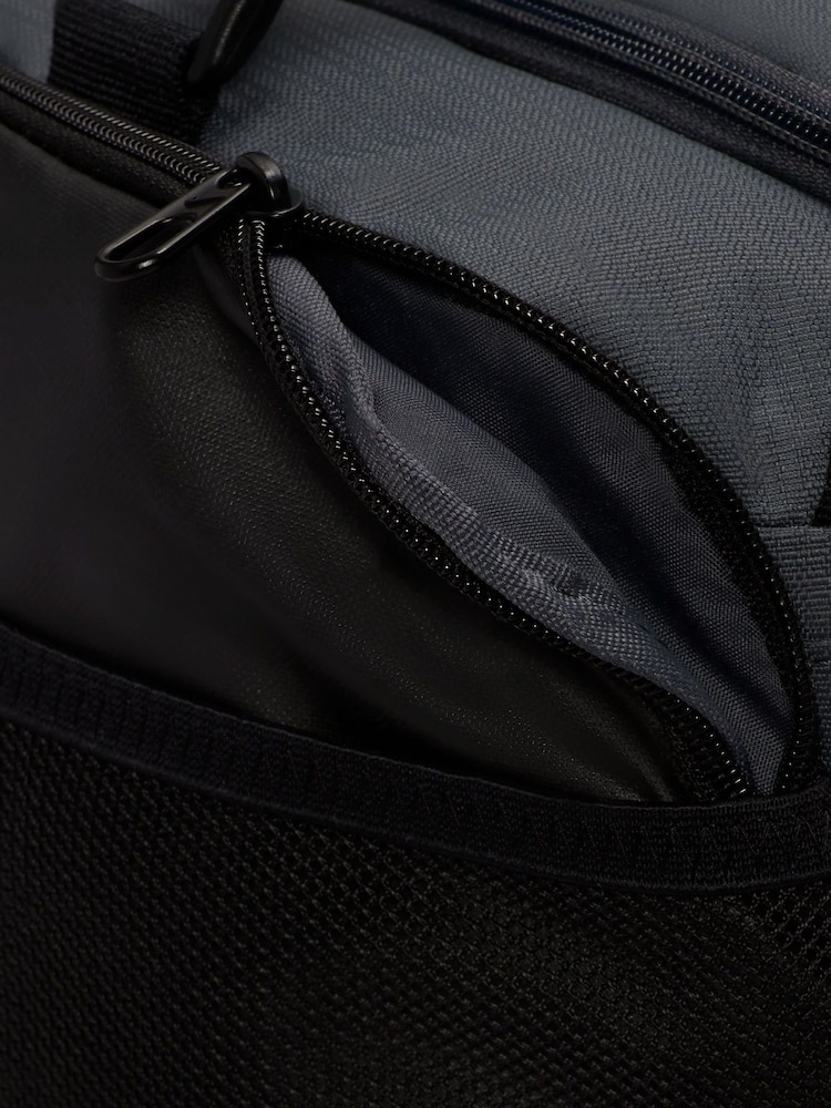 Nike Black/chrome Small Brasilia 9.5 Training Duffel Bag (41L) - Image 7 of 7