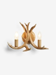 Natural Antler 2 Light Wall Light - Image 3 of 6