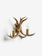 Natural Antler 2 Light Wall Light - Image 4 of 6