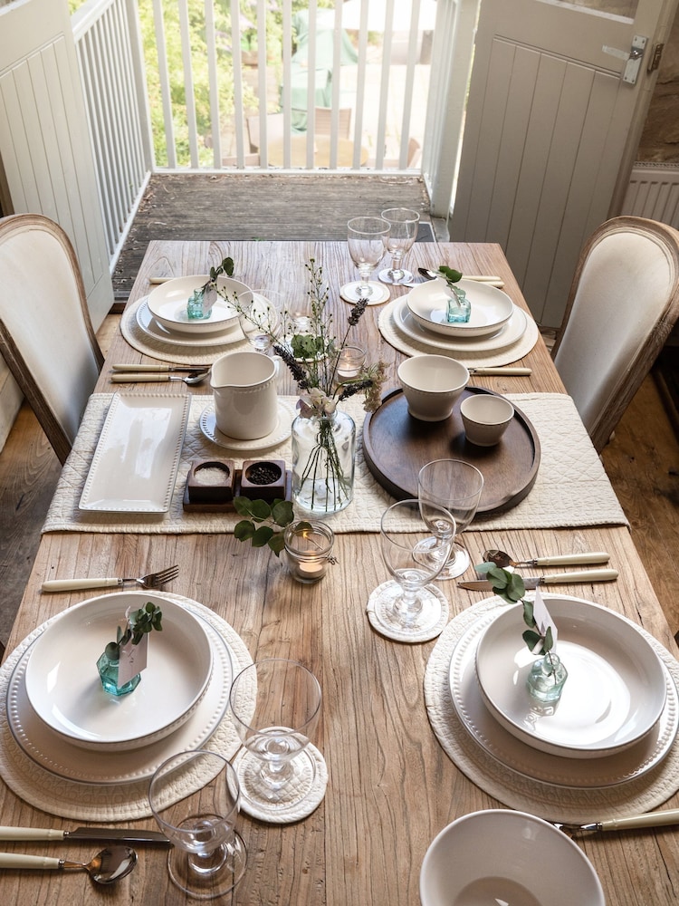 Mary Berry Natural Signature 100% Cotton Ivory Placemat - Image 2 of 4