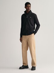 GANT Black Shield Zip-Up Sweatshirt - Image 3 of 5