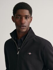GANT Black Shield Zip-Up Sweatshirt - Image 4 of 5