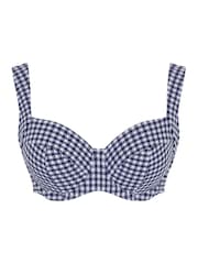 Panache Blue Olivia Full Cup Gingham Bikini Top - Image 5 of 5