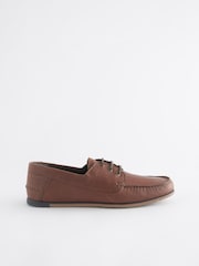 Hellbraun - Eleganter Segelschuh aus Leder - Bild 3 von 7