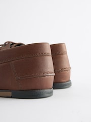 Hellbraun - Eleganter Segelschuh aus Leder - Bild 6 von 7