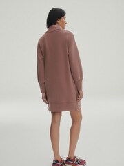 Taupe Premium High Neck Midi Dress - Image 2 of 5