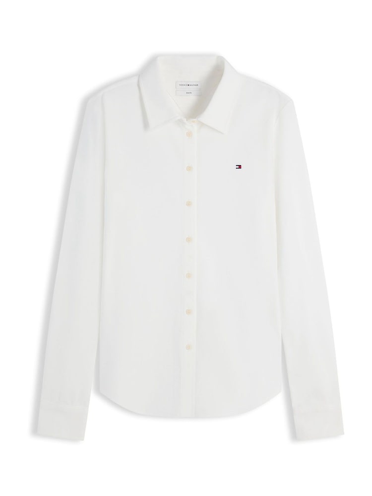 Tommy Hilfiger Natural Slim Fit Pique Shirt - Image 5 of 5